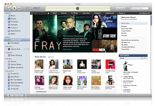 Новый iTunes Store