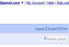 Импорт в Google Contacts