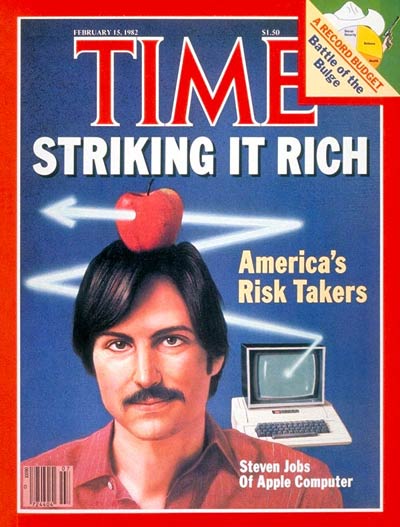 Стив Джобс на обложке журнала Time (15 февраля 1982)