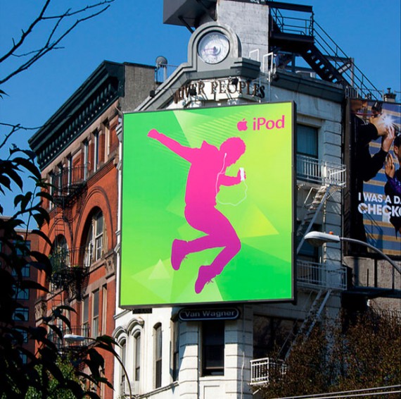 green pink billboard