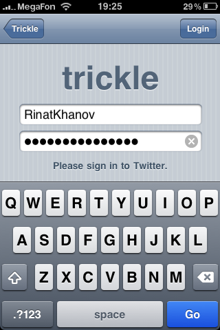 Trickle for iOS — отличный «пассивный» Twitter-клиент