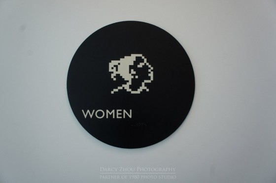Women's Room sign at Apple HQ