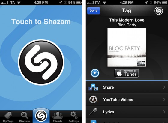 Shazam обновился до версии 5.0