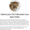 Apple начала принимать приложения для Mountain Lion