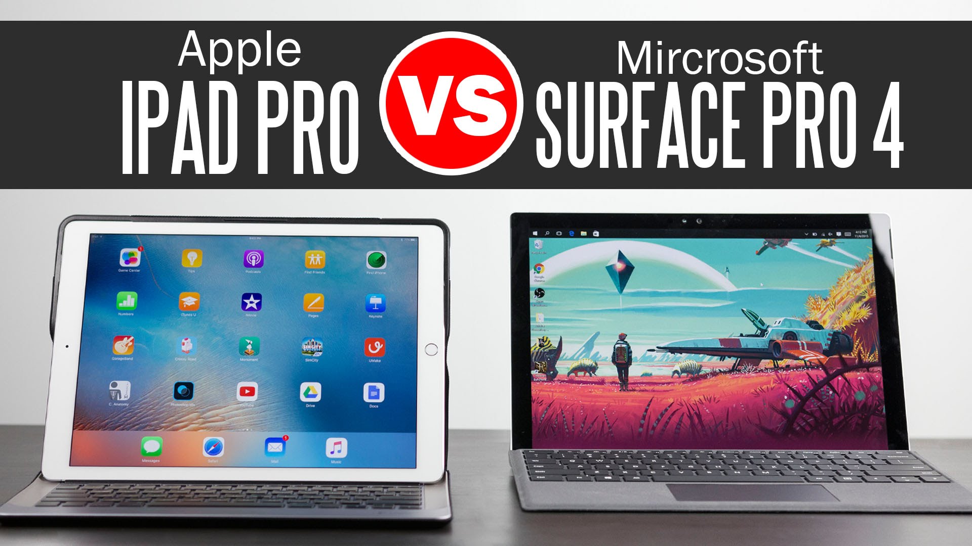 apple ipad pro против surface pro 4