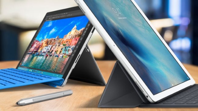 apple ipad pro против surface pro 4