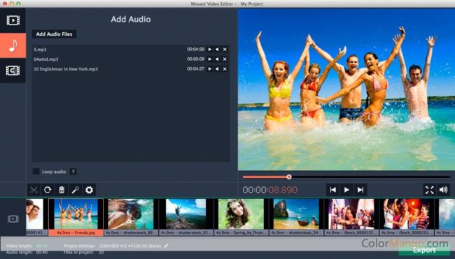 Movavi видео редактор