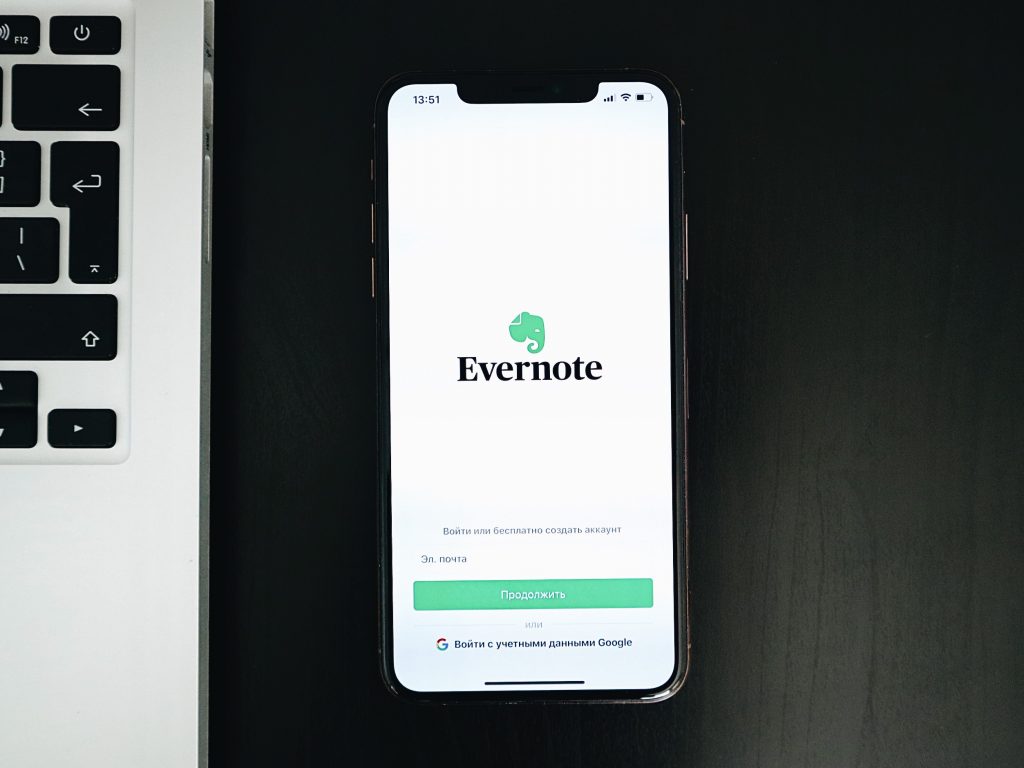 Приложение заметки Evernote